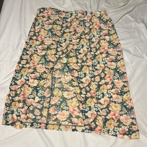 Xl Abercrombie and fitch flower maxi skirt with split